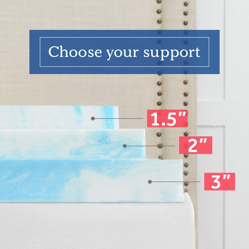 SealyChill 1.5" Memory Foam Mattress Topper, TXL - Image 5